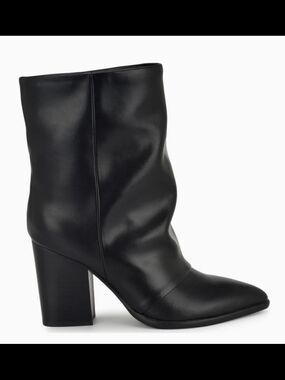 NWT NIB Nine West Black Booties 7.5M STYLE CHAYE
